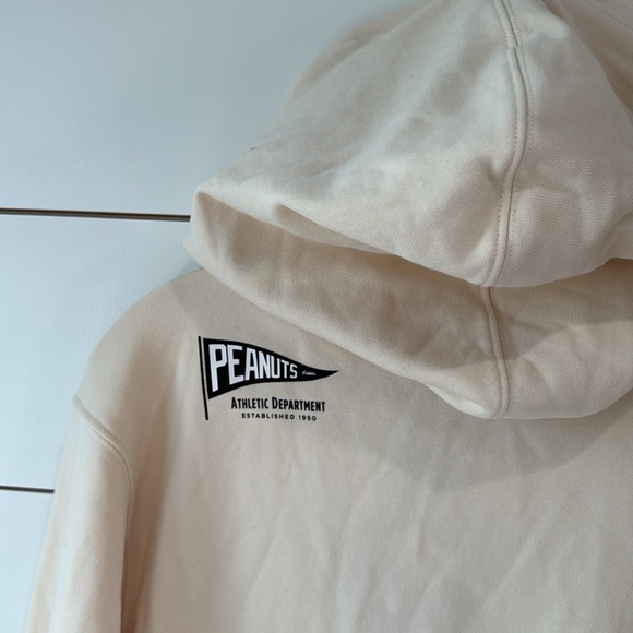 ZARA Peanuts Snoopy Cream Hoodie Sz M - Picture 11 of 13